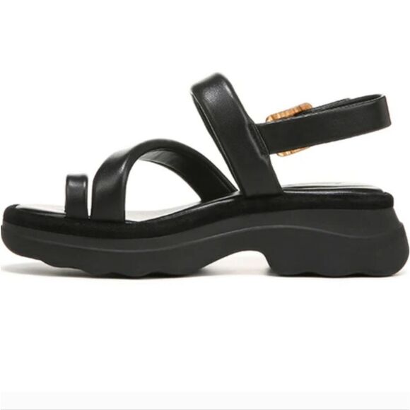 BRAND NEW VINCE WOMEN'S SANTA CRUZ LEATHER ANKLE STRAP PLATFORM SANDALS - Picture 7 of 16